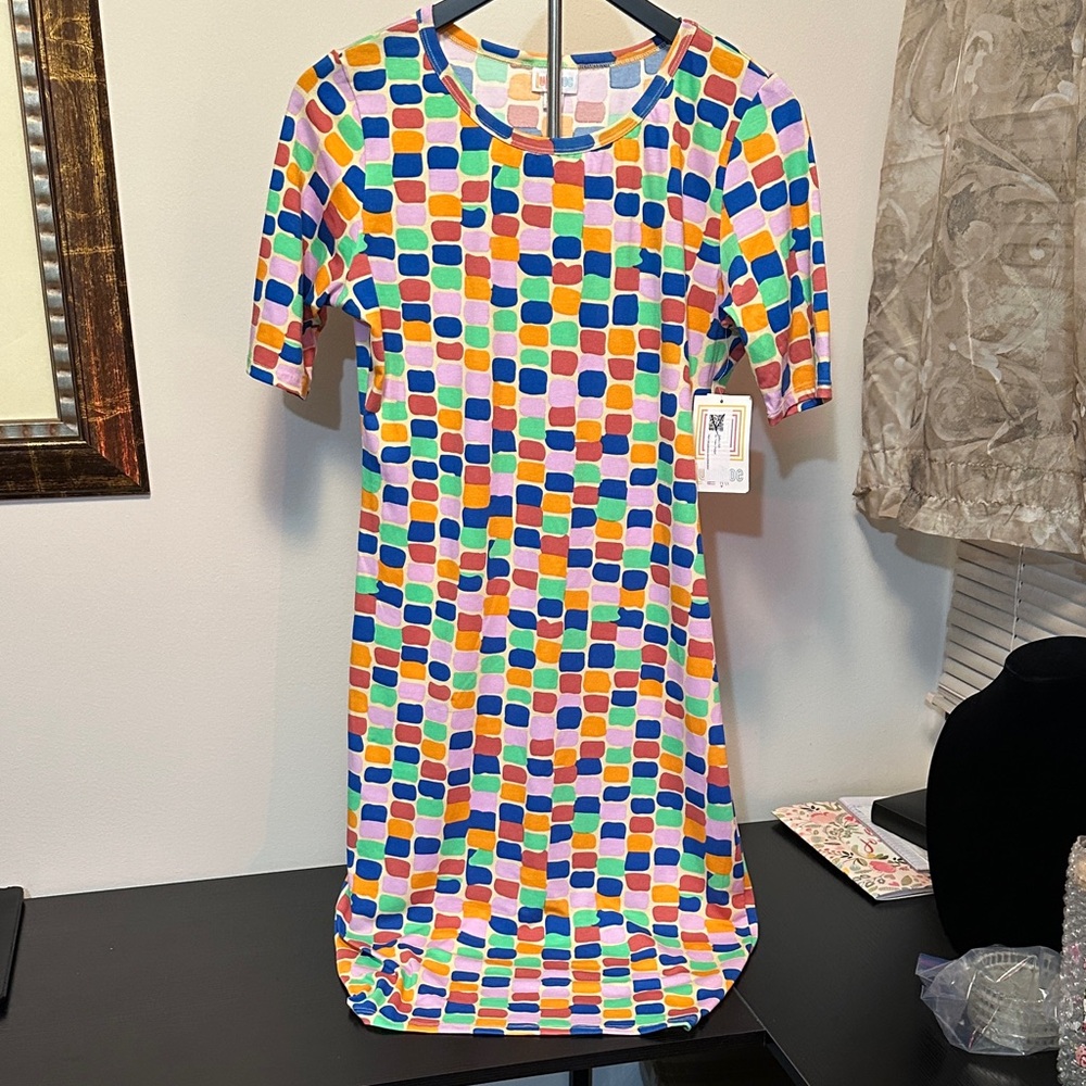 LuLaRoe Multicolor Geometric Dress